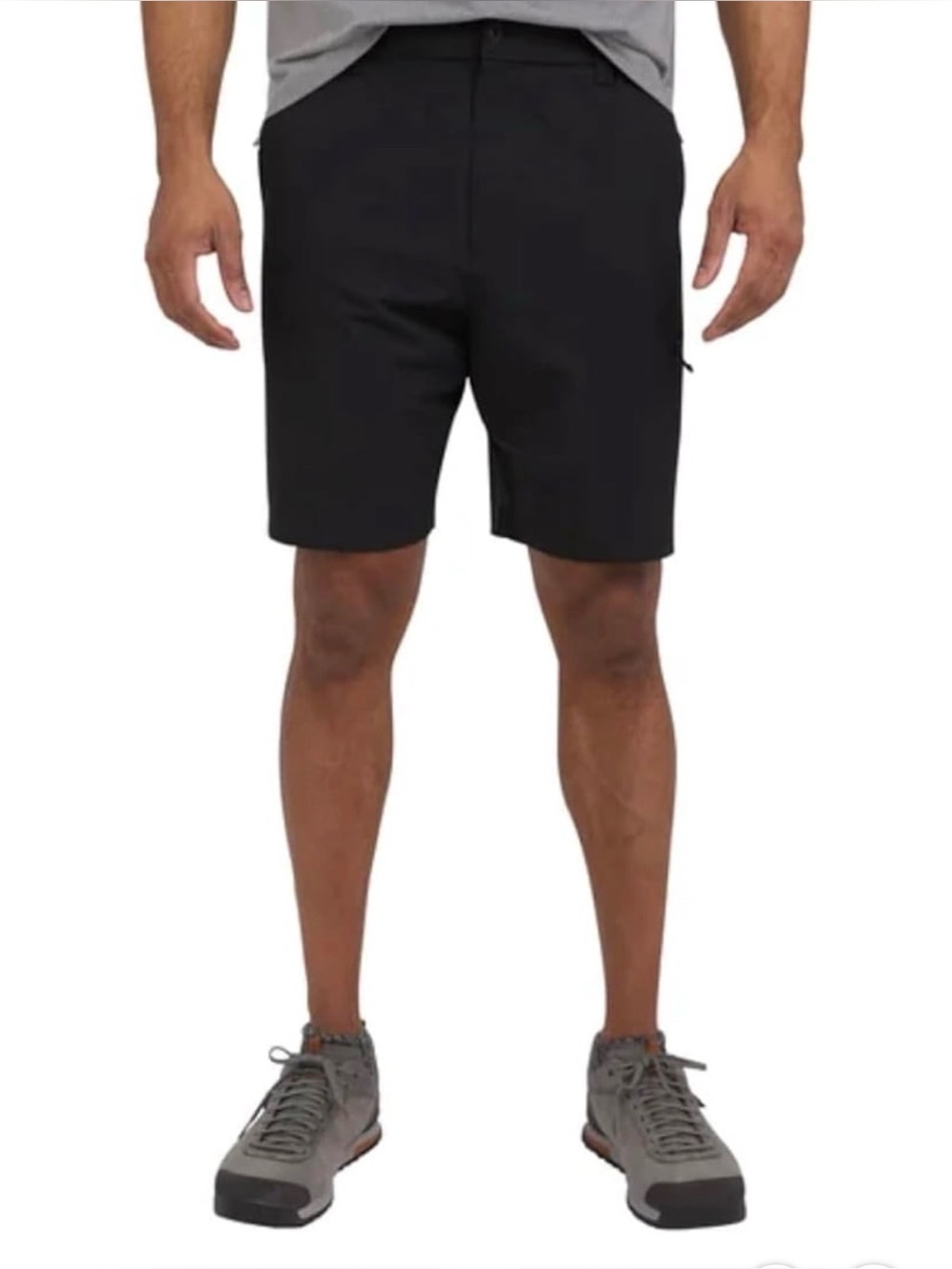 Weatherproof Vintage Tech Shorts Men Regular Fit 40 Stretch Zip Pocket in Black
